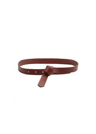 MANGO Knot leather belt