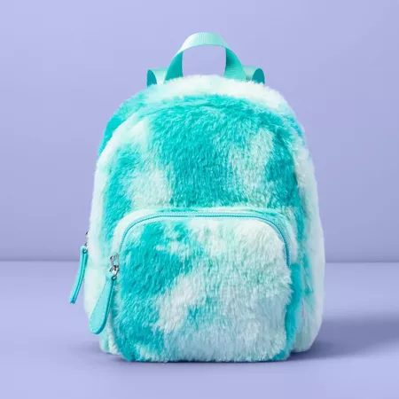 Girls' Faux Fur Mini Backpack - More Than Magic™ Green : Target