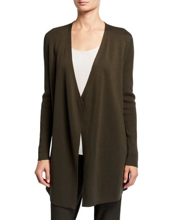 Eileen Fisher Angle Front Silk Blend Cardigan and Matching Items & Matching Items | Neiman Marcus
