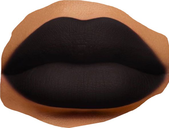 black matte lip