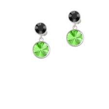 lime green and black earrings - Google Search