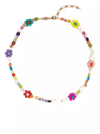 Anni Lu Mexi Flower pearl-detail Necklace - Farfetch