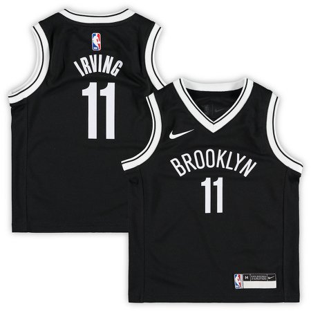 Preschool Brooklyn Nets Kyrie Irving Nike Black 2019/20 Jersey - Icon Edition