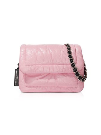marc jacobs the mini pillow (powder pink) leather crossbody bag