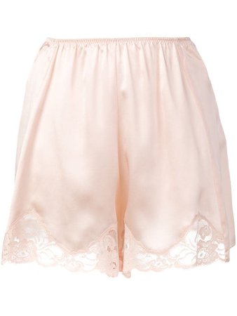 Stella McCartney lace trim satin shorts $432 - Buy SS19 Online - Fast Global Delivery, Price