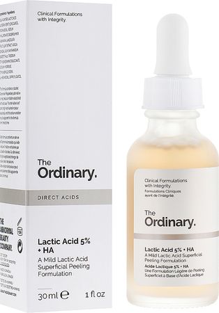 Ορός απολέπισης προσώπου με γαλακτικό οξύ - The Ordinary Lactic Acid 5% + HA 2% | Makeup.gr