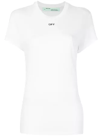 Off-White Leaf Logo Print T-shirt - Farfetch