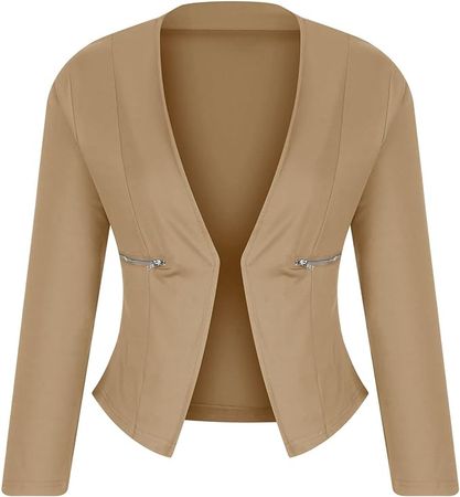Beninos Womens One Button Blazer Lightweight Office Work Suit