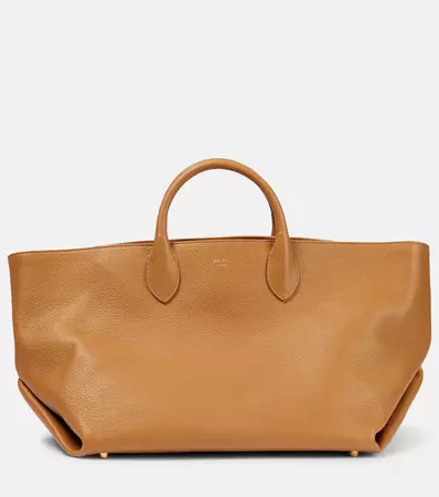Amelia Medium Leather Tote Bag in Brown - Khaite | Mytheresa