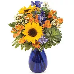 blue orange and yellow bouquet - Google Shopping