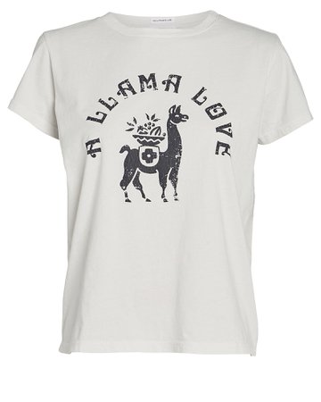 MOTHER | Boxy Goodie Goodie Llama T-Shirt | INTERMIX®