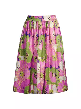 Shop Frances Valentine Barbara African Daisy Skirt | Saks Fifth Avenue