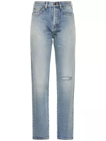 Slim fit denim jeans - Saint Laurent - Women | Luisaviaroma