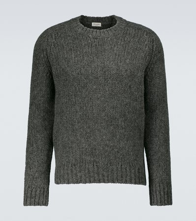 Saint Laurent, Heavy-knit crewneck sweater