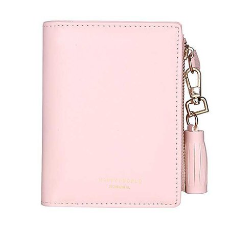 TJEtrade Wallets for Women Leather Zipper Bifold Card Holder Coin Purse Small at Amazon Women’s Clothing store: