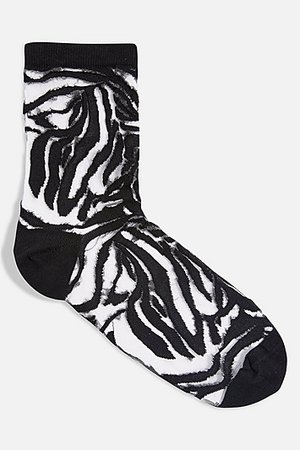 Leopard Metallic Thread Socks - Socks & Tights - Clothing - Topshop