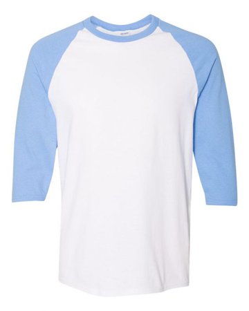 Gildan - Heavy Cotton Three-Quarter Raglan Sleeve Baseball T-Shirt - 5700 | Clothing Shop Online