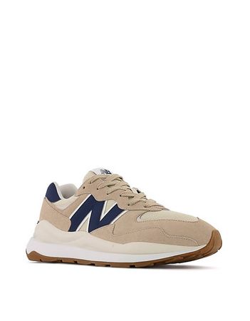 New Balance 57/40 sneakers in beige with navy detail | ASOS
