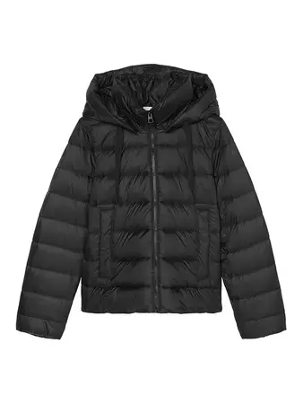 Marc O'Polo Lightweight Hooded Jacket, Black at John Lewis & Partners