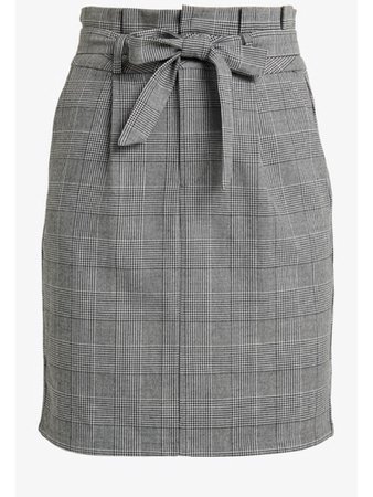 grey paperbag skirt