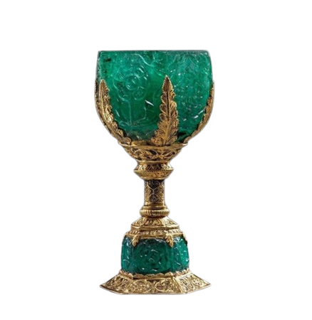 18th c. indian emerald wine cup