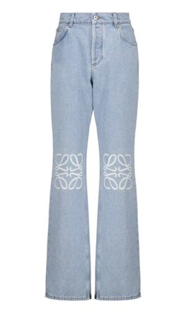 loewe anagram wilde-leg highrise jeans