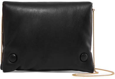 Tao Faux Leather Shoulder Bag - Black