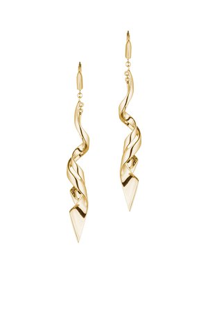 Spiraled Ribbon Earrings by Eddie Borgo for $40 | Rent the Runway