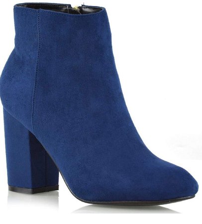 royal blue ankle boot