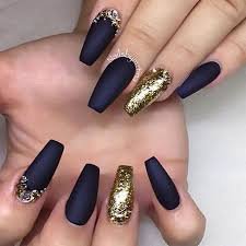 black and gold nail designs - Google Search