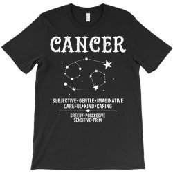 Custom Cancer Zodiac Sign T-shirt By Tshiart - Artistshot