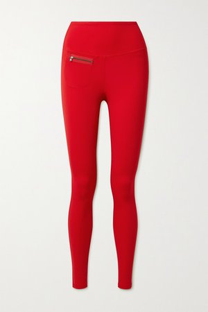 Peri Stretch Ski Leggings - Red