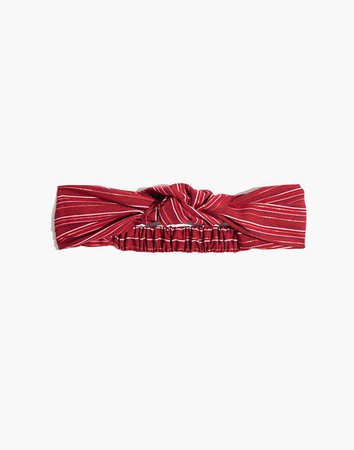 Knotted Headband red