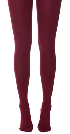 Solid Burgundy Tights