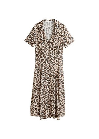 MANGO Leopard print dress