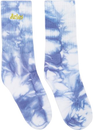 Aries: Purple Tie-Dye Socks |