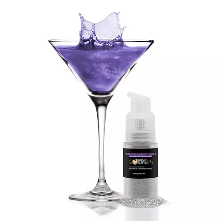 Purple Color Changing Drink Glitter Spray Pump Kosher & - Etsy Canada
