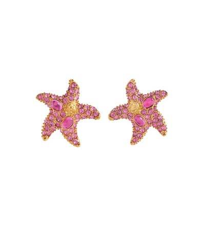 Versace - Embellished starfish earrings | Mytheresa