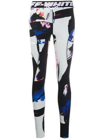 Off-White Painted Leggings - Farfetch