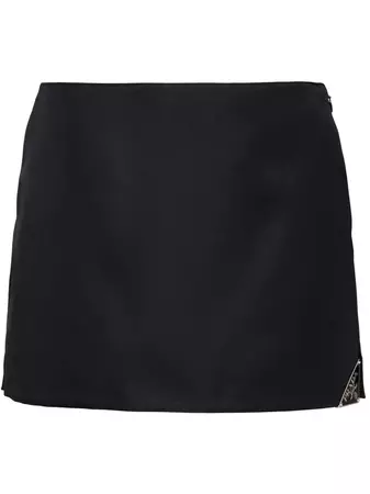 Prada triangle-logo Mini Skirt - Farfetch