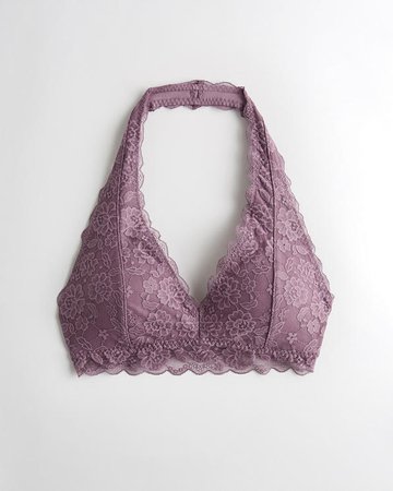 Gilly Hicks gilly hicks Everything Lace Halter Bralette With Removable Pads | Gilly Hicks Bralettes | HollisterCo.com
