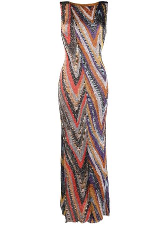 Missoni Zigzag Pattern Sleeveless Dress - Farfetch