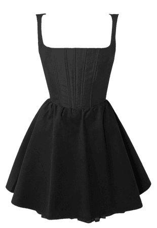 Black mini dress png