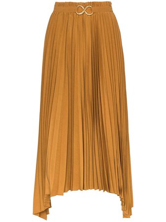 Rejina Pyo Kiera Pleated Asymmetric Midi Skirt - Farfetch