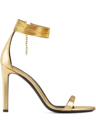 Giuseppe Zanotti Kay jewel anklet sandals gold I000036003 - Farfetch