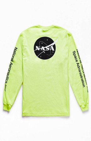 NASA Yellow Neon Long Sleeve T-Shirt | PacSun