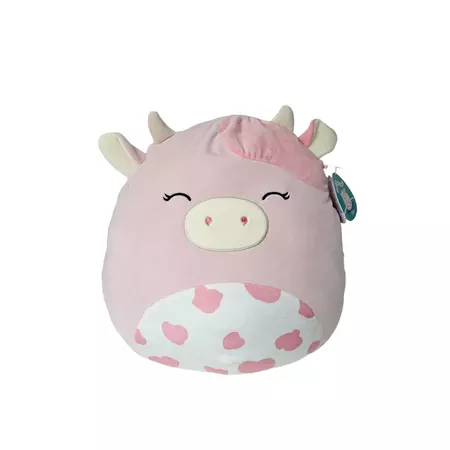 Squishmallow Official Kellyto 16 Inch Clay the Pink Cow Wildlife Farm Ultimate Soft Plush Toy - Walmart.com
