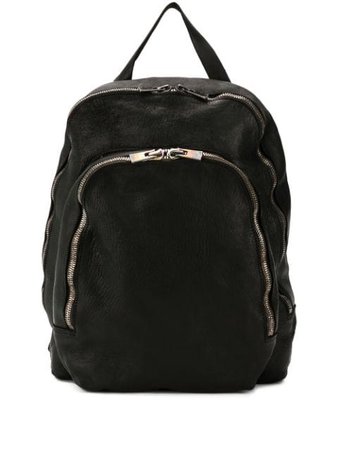 Guidi Leather Zipped Backpacks DBP05 Black | Farfetch