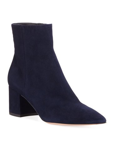 Gianvito Rossi Suede Ankle Booties
