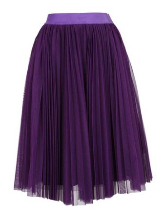 tulle purple skirt